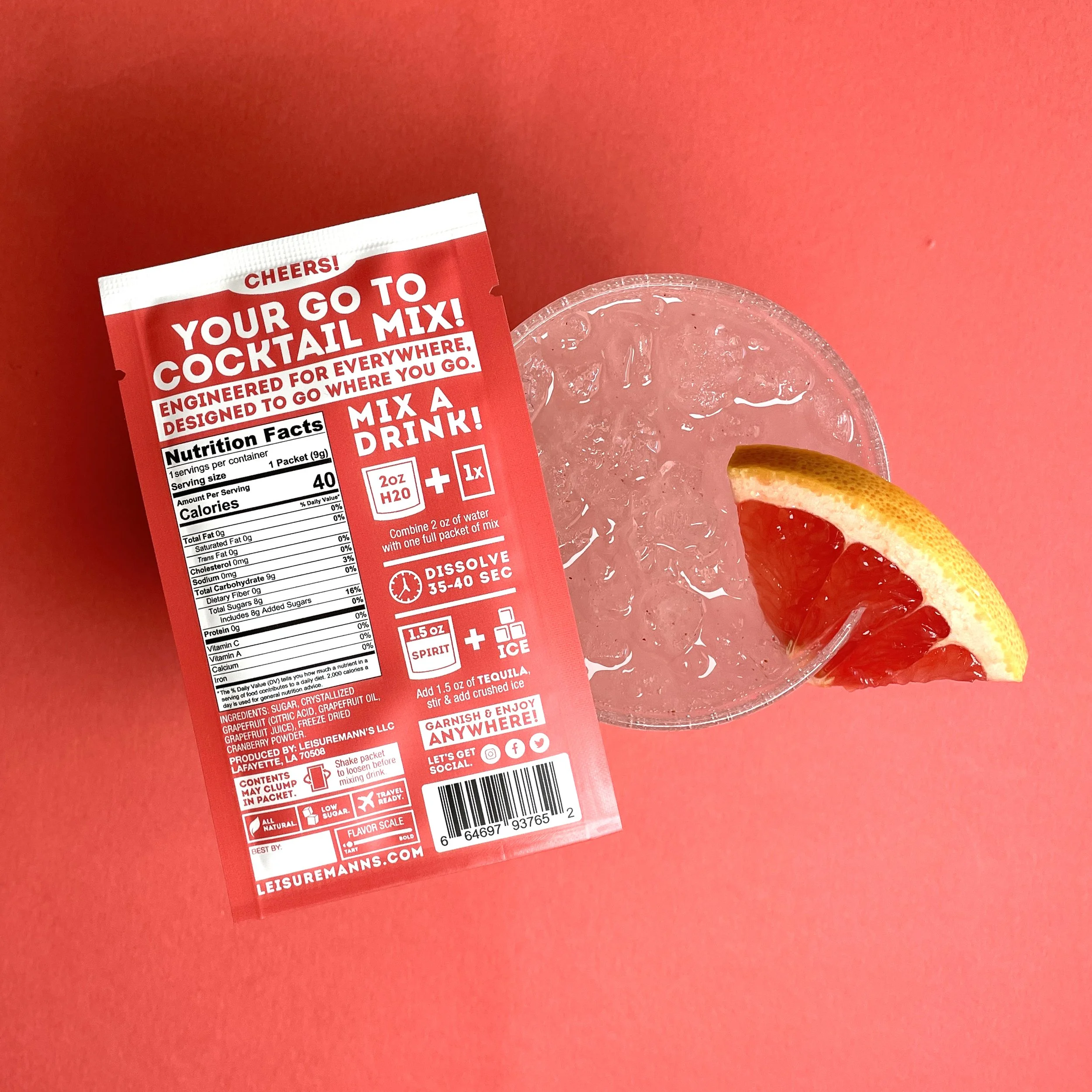 Leisuremann's Cocktail Mixes - Paloma